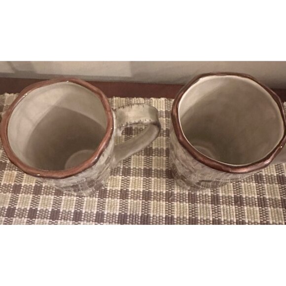 Hand-Painted TableTops Gallery Waterloo Water Lily Mugs Set Of 2 Dishwasher Safe - Picture 4 of 8